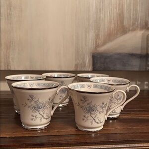 Gorham China Pattern "Peonies" 6 Footed Cups